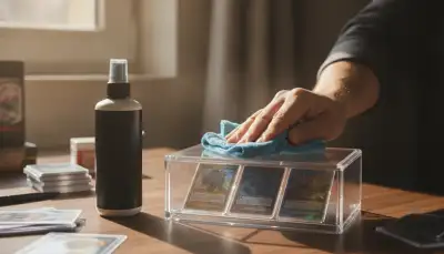 Perfekte Sicht: Sammelkarten Display reinigen